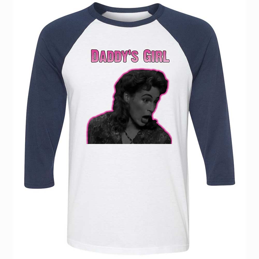 Daddy's Girl - White/Navy - 8