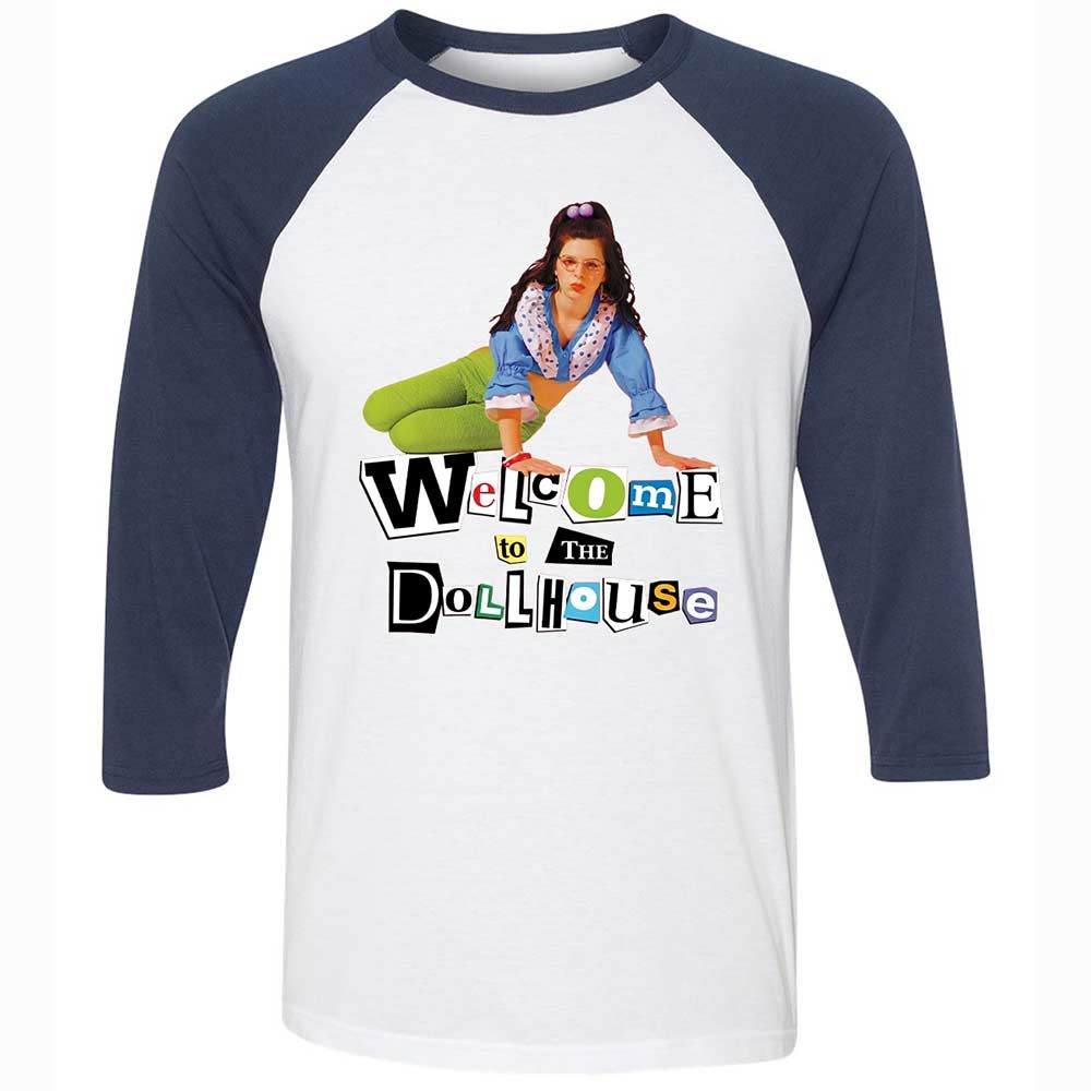 Unisex 3/4 Baseball Tee - SUTDUVD6 - White/Navy - 8