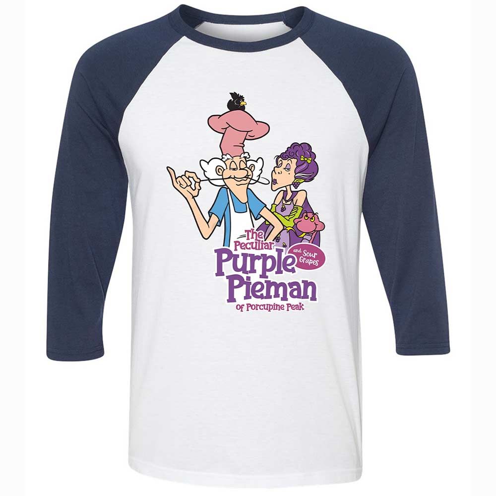 The Peculiar Purple Pie Man - White/Navy - 8