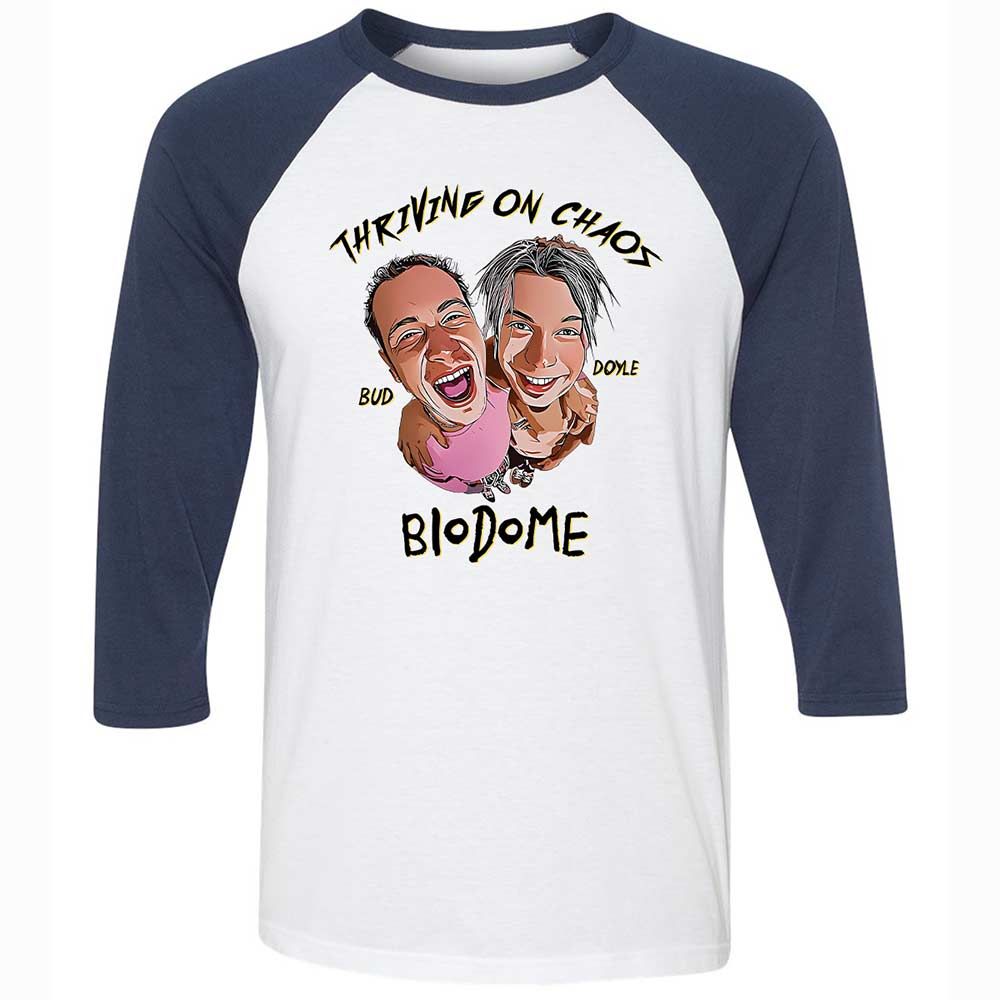Unisex 3/4 Baseball Tee - 1UJNR6LU - White/Navy - 8