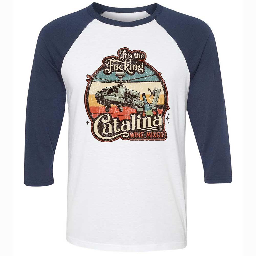 Unisex 3/4 Baseball Tee - TCXV36MW - White/Navy - 8