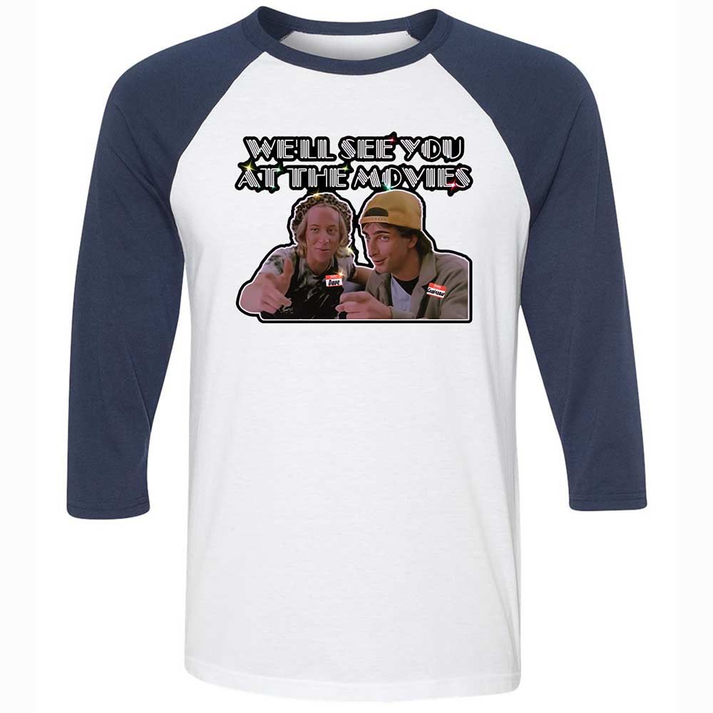 Unisex 3/4 Baseball Tee - 11HTTNVS - White/Navy - 8