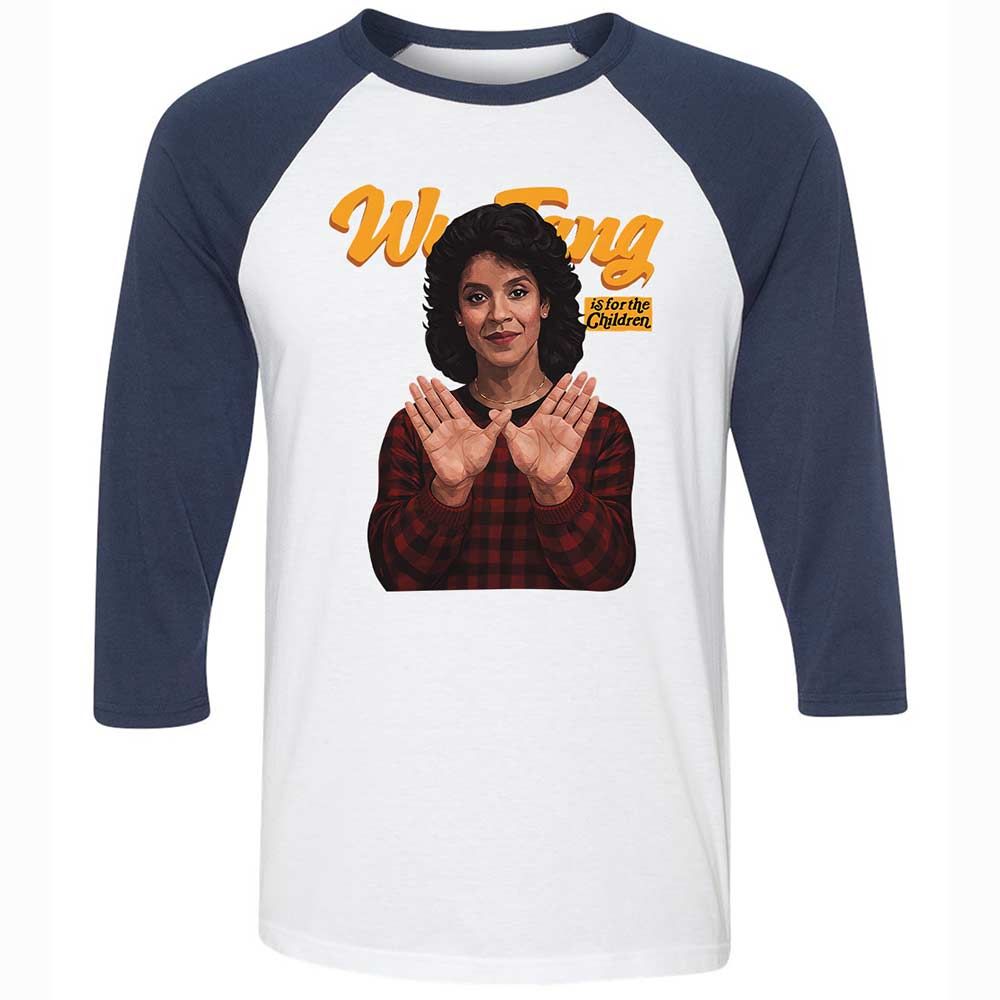 Unisex 3/4 Baseball Tee - U87ASFM9 - White/Navy - 8