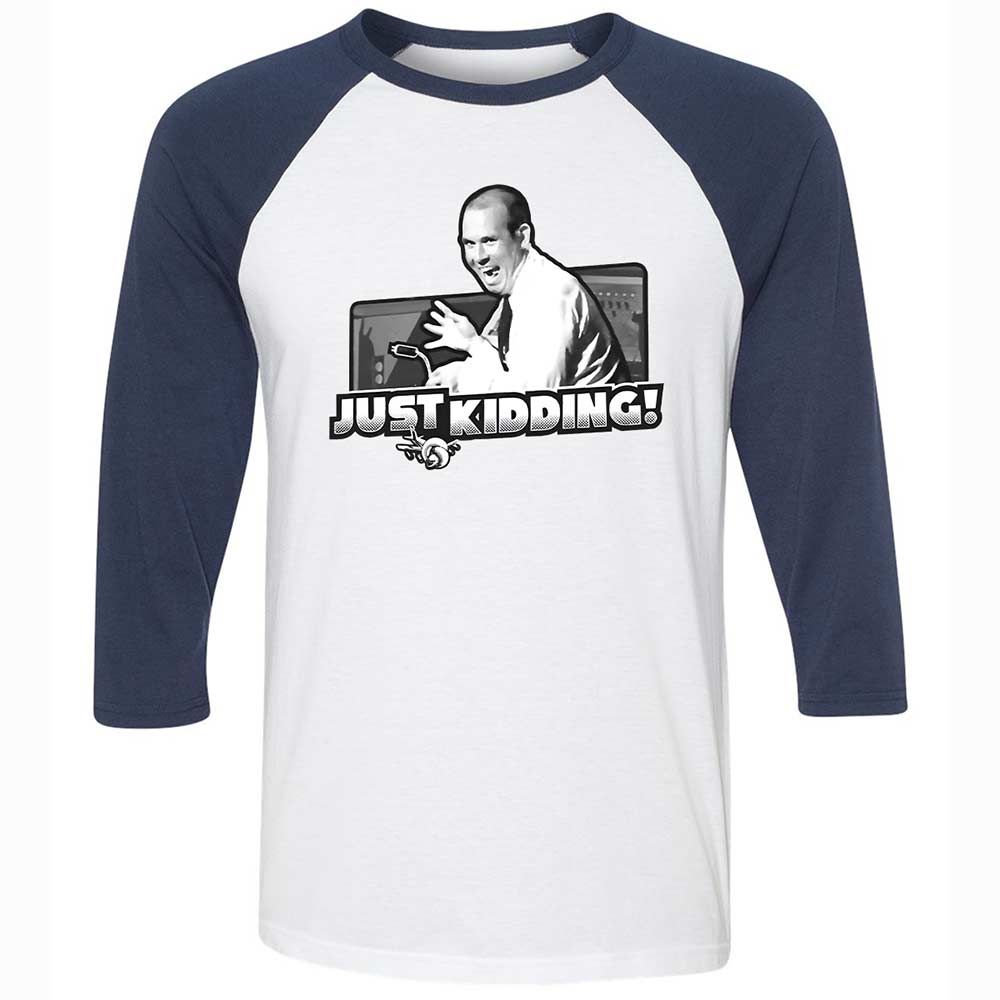 Unisex 3/4 Baseball Tee - WBJSX8QG - White/Navy - 8