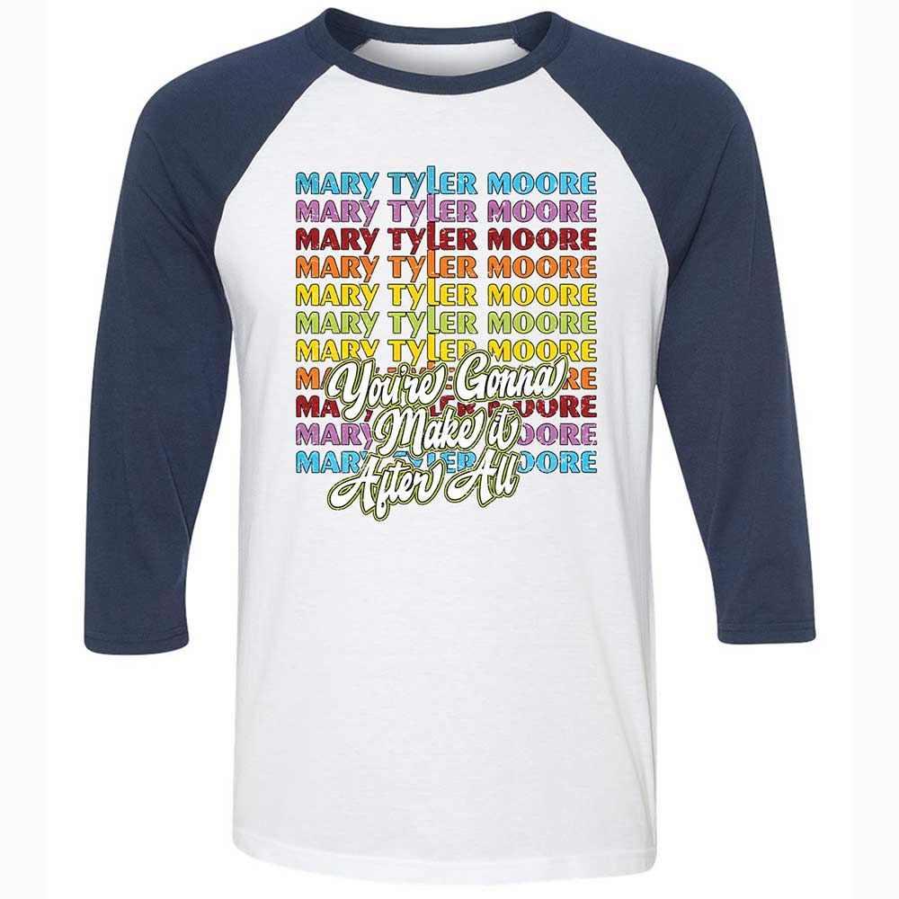 Unisex 3/4 Baseball Tee - 5A1BHK6L - White/Navy - 8
