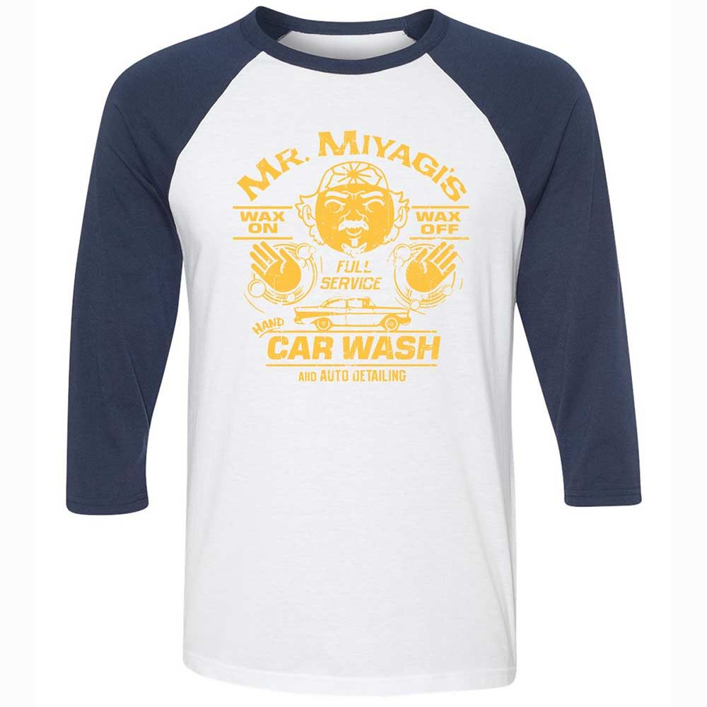 Unisex 3/4 Baseball Tee - F46QS4FQ - White/Navy - 8