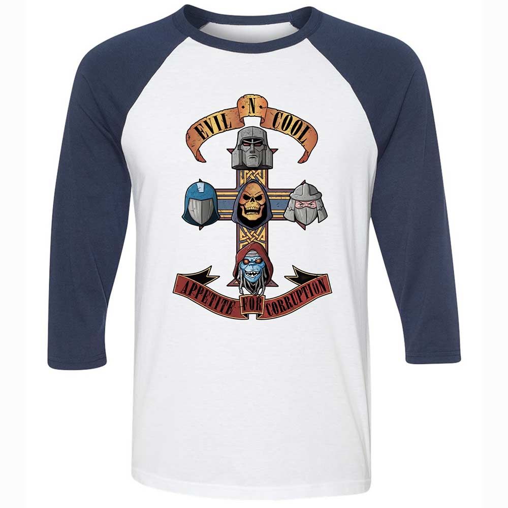 Unisex 3/4 Baseball Tee - VCH6NQSA - White/Navy - 8