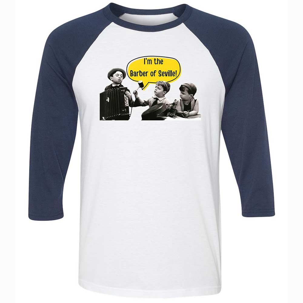 Unisex 3/4 Baseball Tee - 32ZFRBC5 - White/Navy - 8