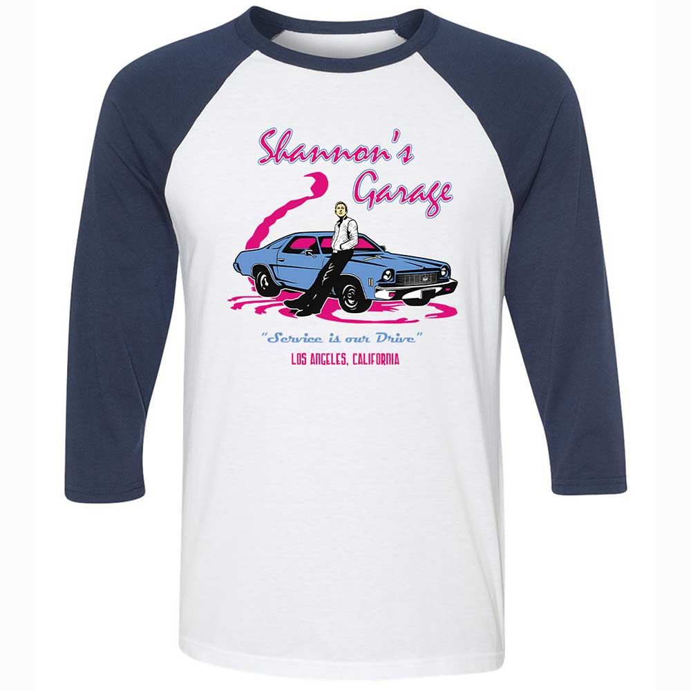 Shannon's Garage - White/Navy - 8