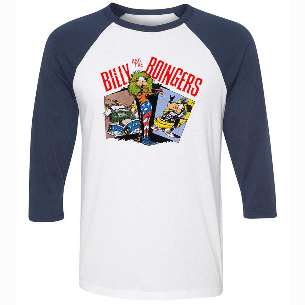 Unisex 3/4 Baseball Tee - 6P5XLHCP - White/Navy - 8