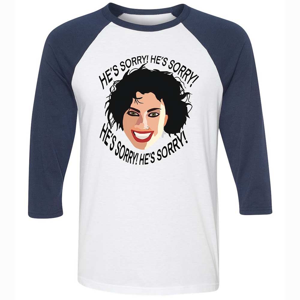 Unisex 3/4 Baseball Tee - XRKF3ZXR - White/Navy - 8