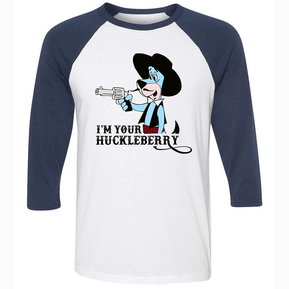 Unisex 3/4 Baseball Tee - 1Z9XP684 - White/Navy - 8