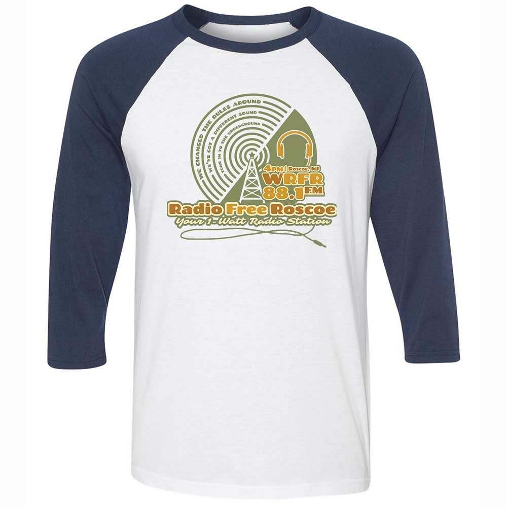 Radio Free Roscoe - White/Navy - 8