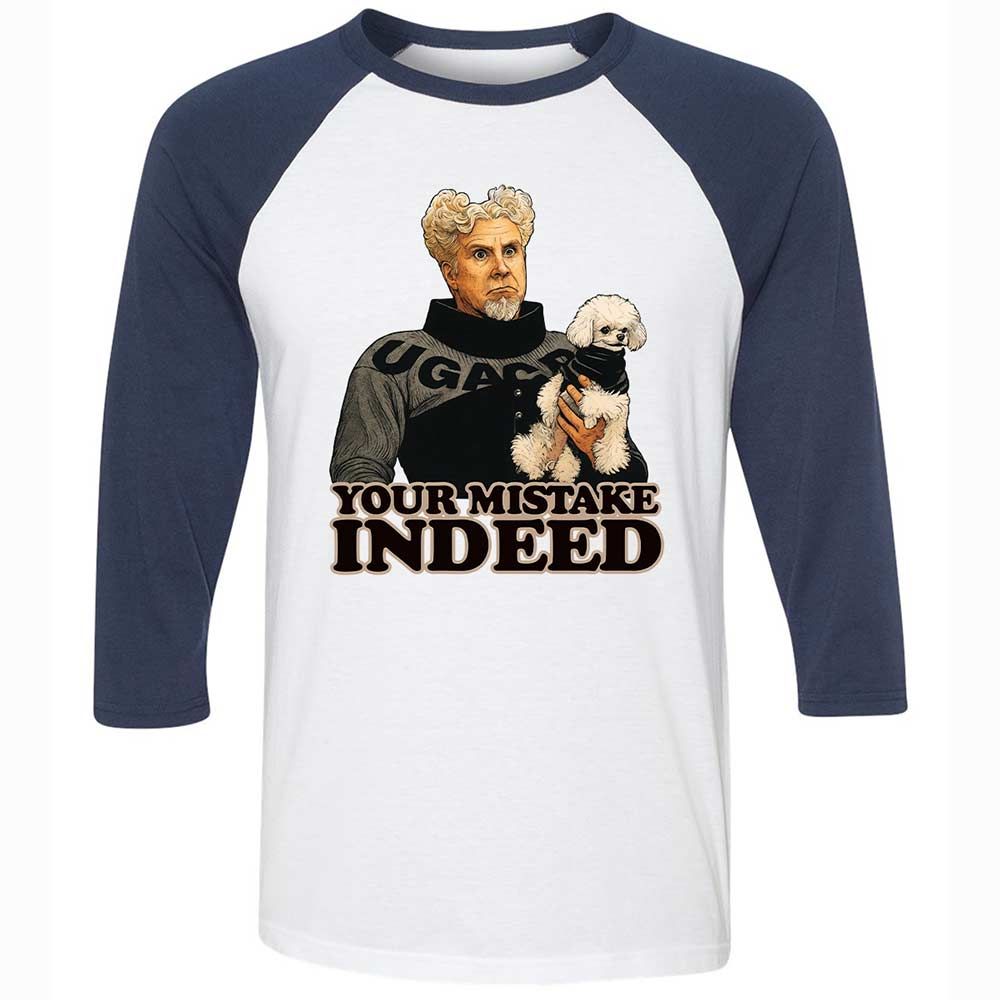 Unisex 3/4 Baseball Tee - VDRHCM4U - White/Navy - 8