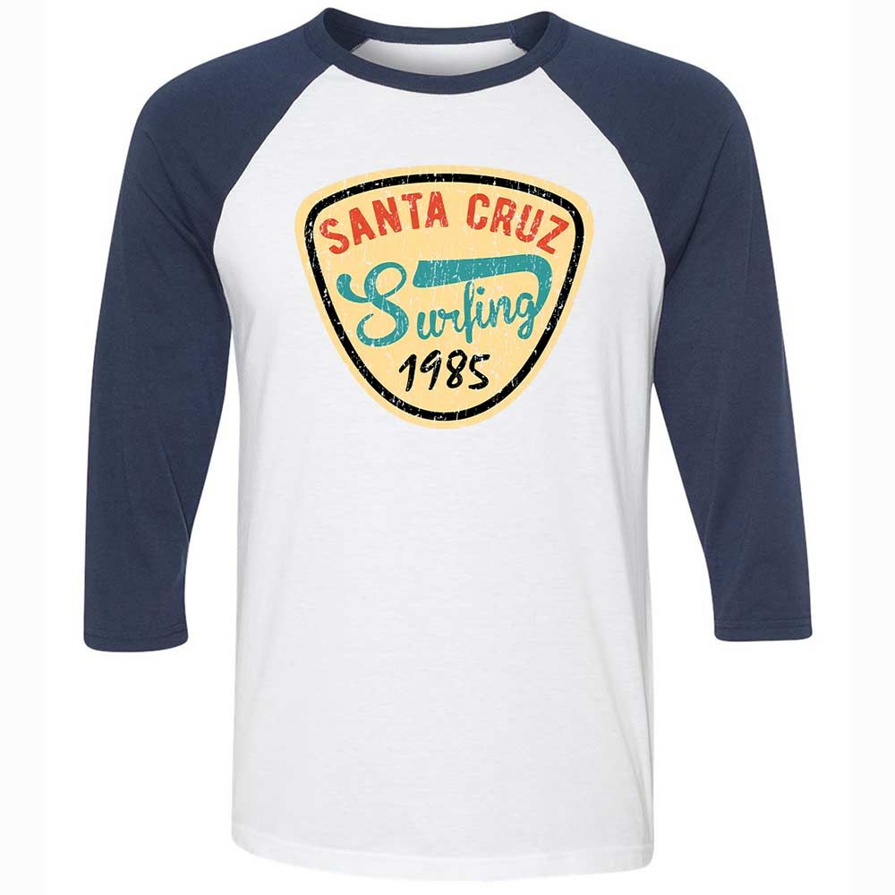 Unisex 3/4 Baseball Tee - 1XLTMHK8 - White/Navy - 8