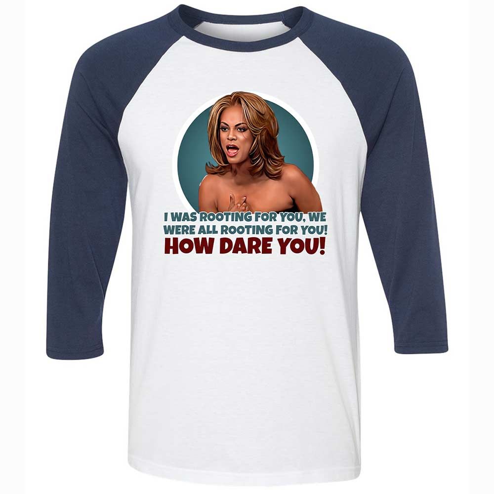 How dare you - White/Navy - 8
