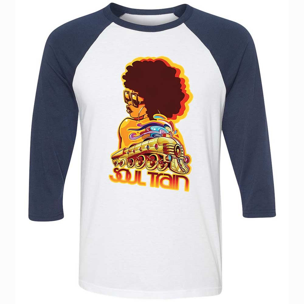 Unisex 3/4 Baseball Tee - MTQELAYL - White/Navy - 8
