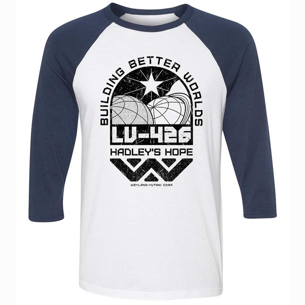 Unisex 3/4 Baseball Tee - QNAEKKTP - White/Navy - 8