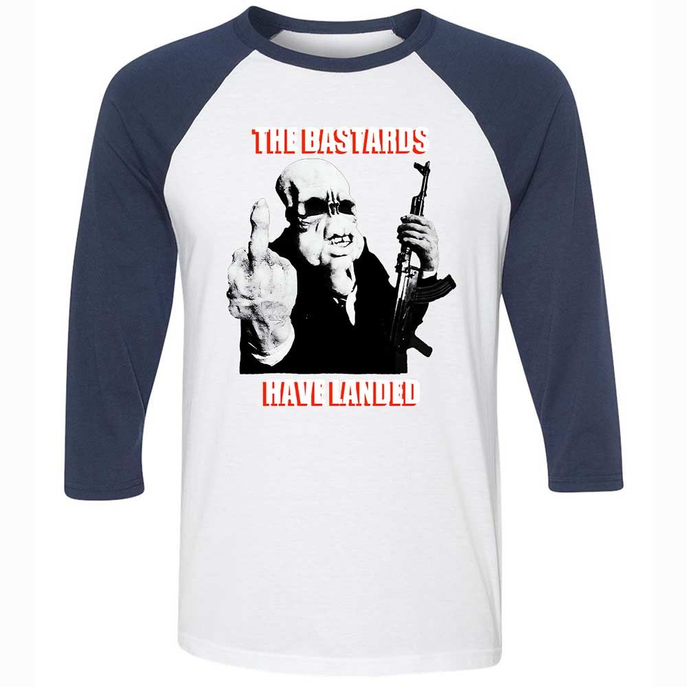 The Bastards Have Landed - White/Navy - 8