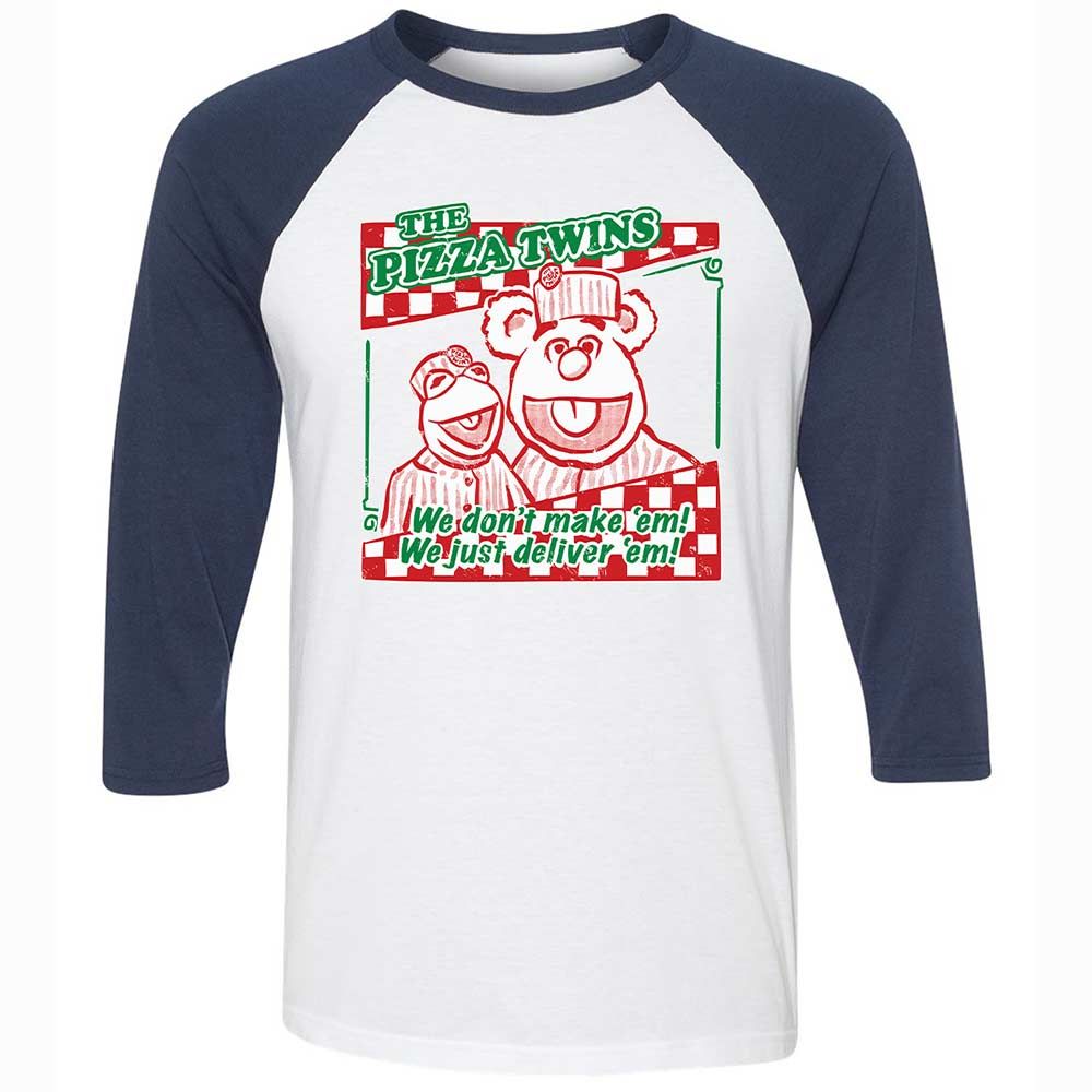 Unisex 3/4 Baseball Tee - BCR7WXEF - White/Navy - 8