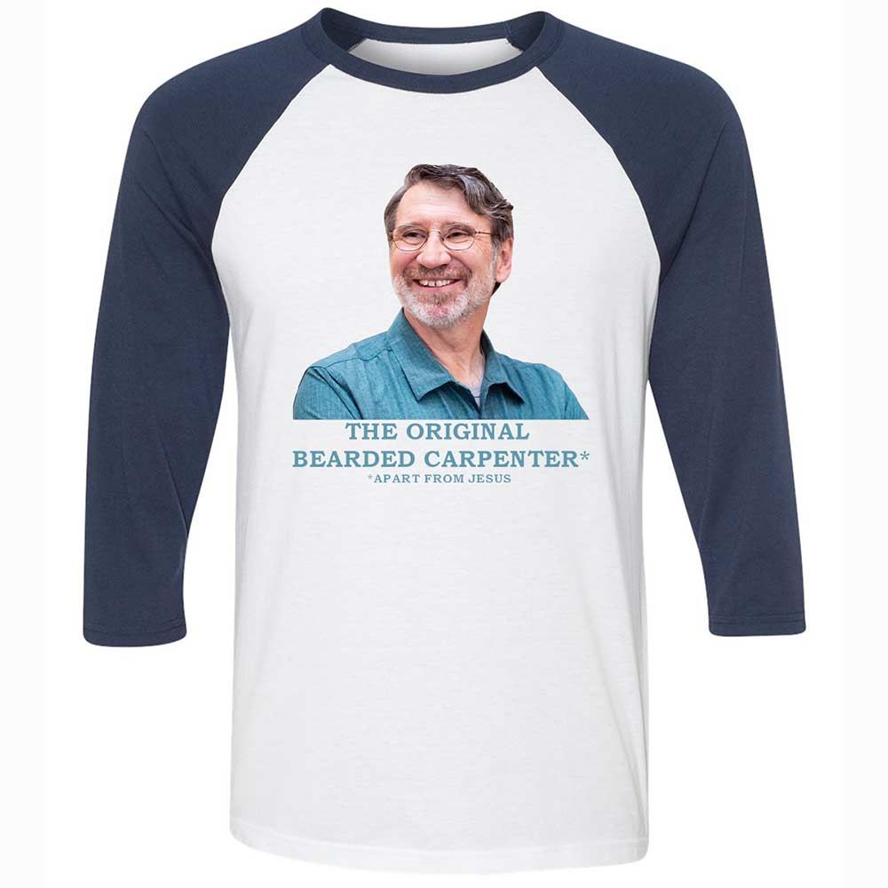 The Original Bearded Carpenter - White/Navy - 8