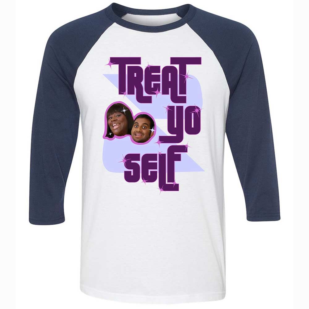 Treat Yo Self - White/Navy - 8