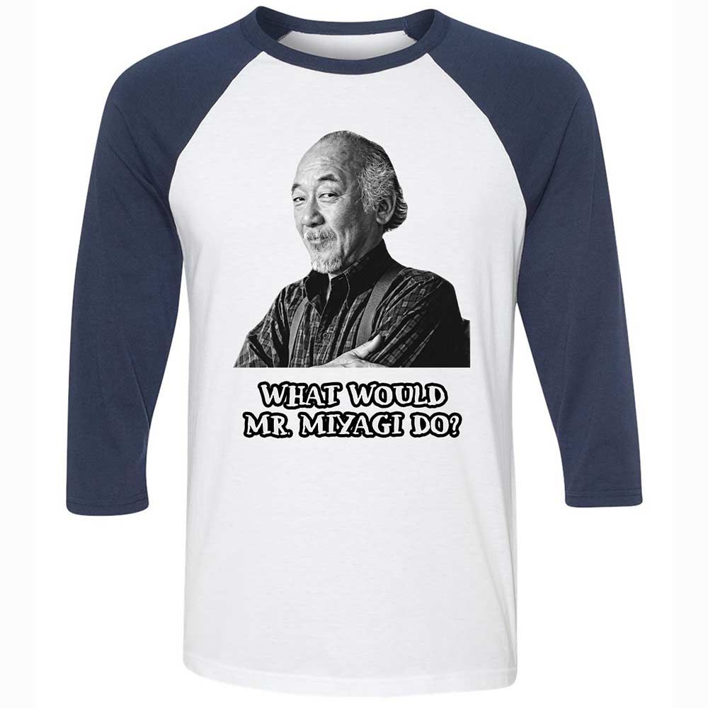 Unisex 3/4 Baseball Tee - SRHPTZS7 - White/Navy - 8