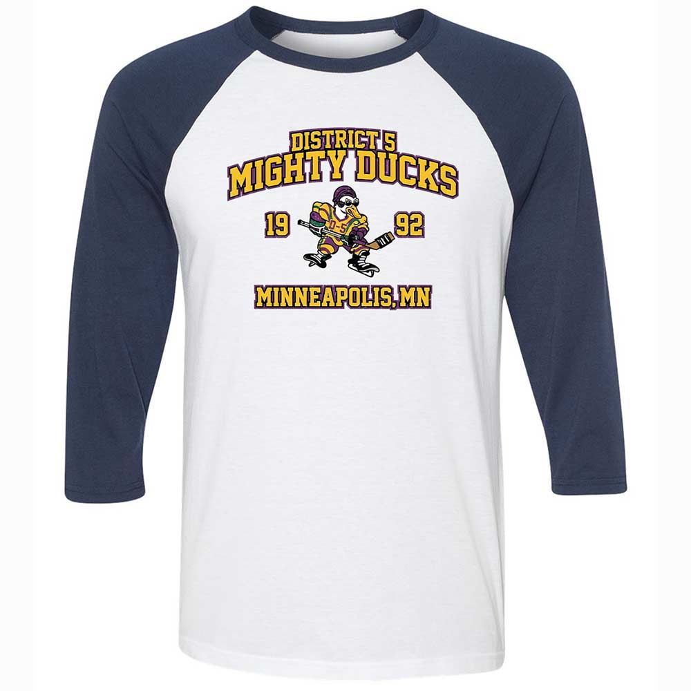 District 5 Ducks - White/Navy - 8