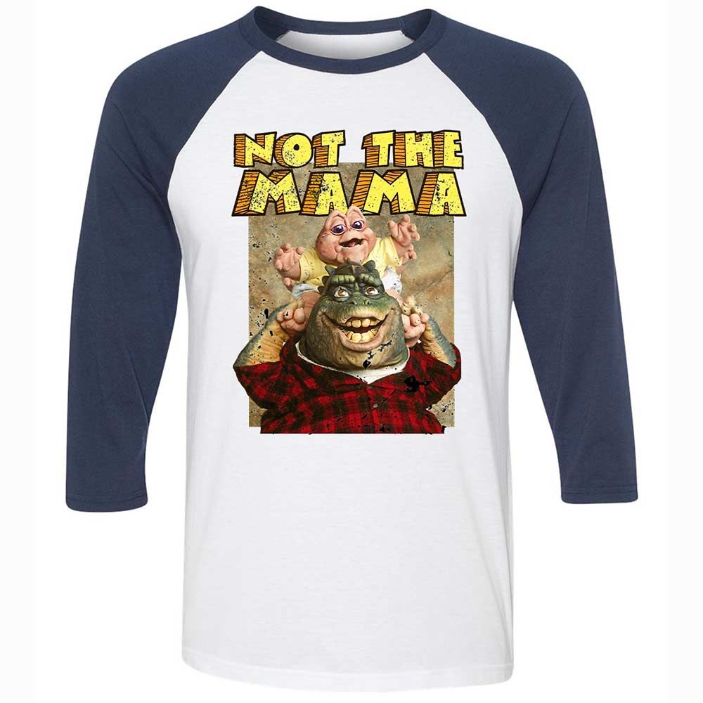 Not The Mama - White/Navy - 8