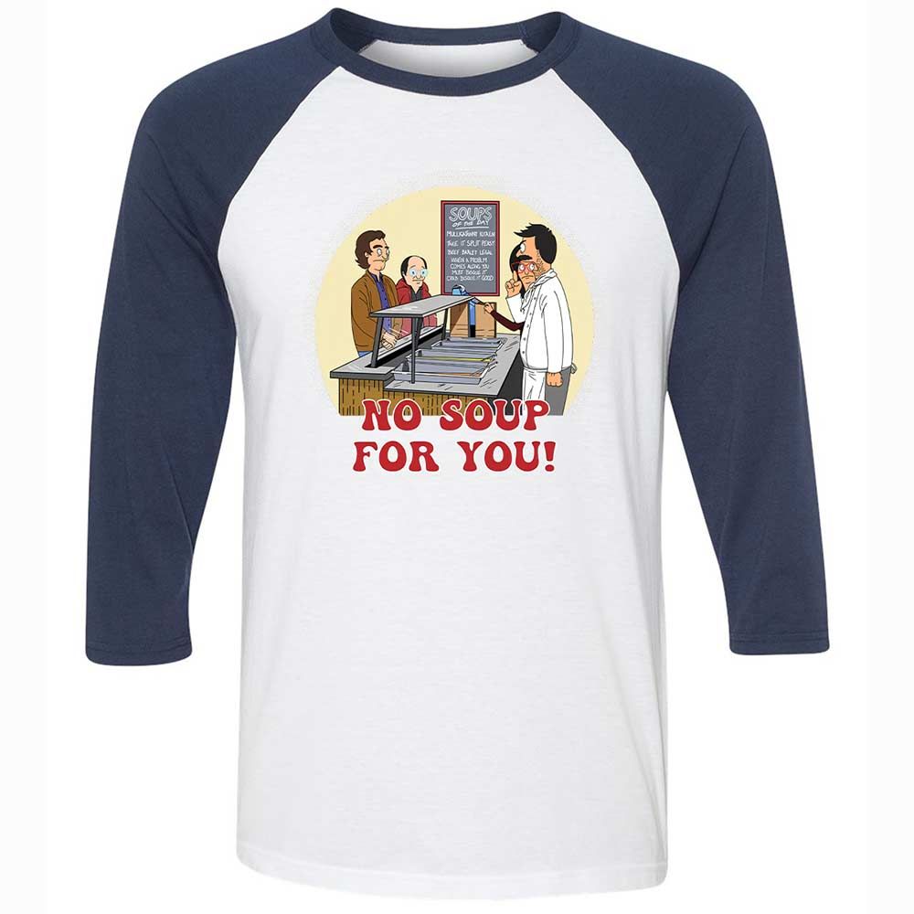 Unisex 3/4 Baseball Tee - N5C6FWVA - White/Navy - 8