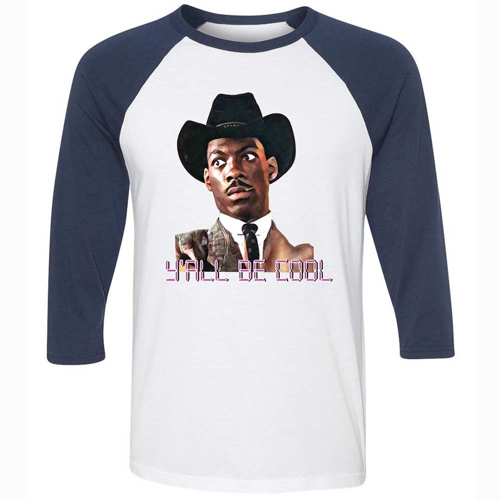 Unisex 3/4 Baseball Tee - ZHC7J4M3 - White/Navy - 8