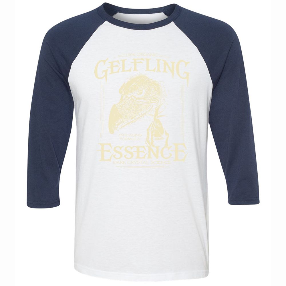 Unisex 3/4 Baseball Tee - L6ARNVE1 - White/Navy - 8
