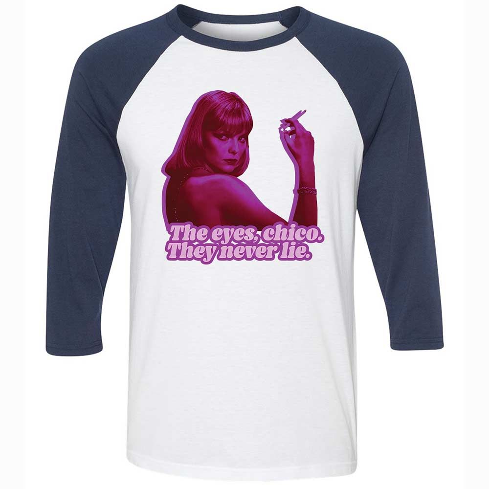 Unisex 3/4 Baseball Tee - JRCFE2FH - White/Navy - 8
