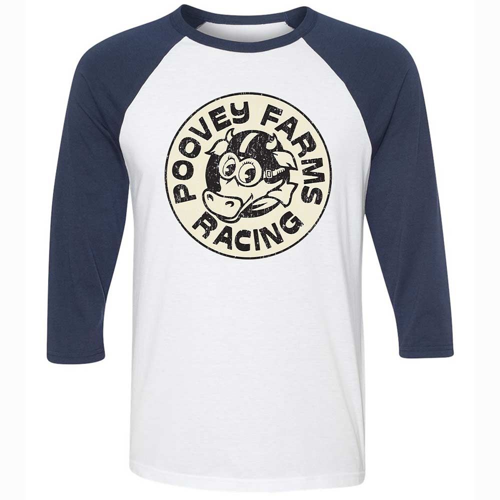 Unisex 3/4 Baseball Tee - JGSN6YJN - White/Navy - 8
