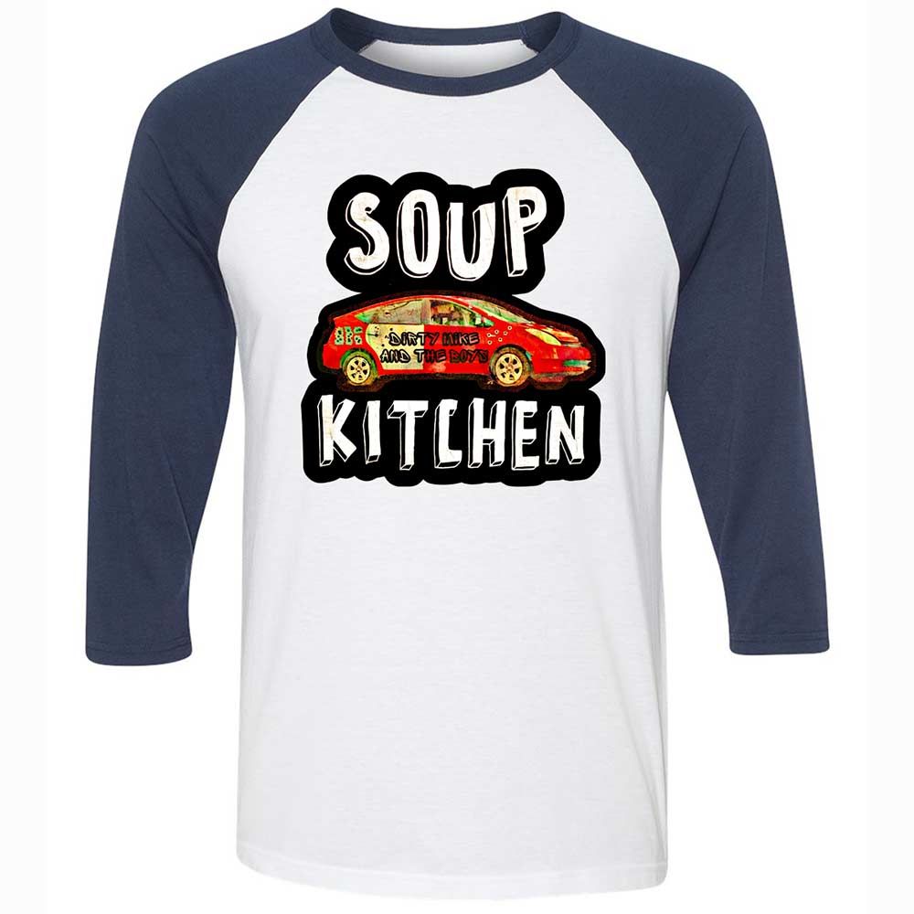 Unisex 3/4 Baseball Tee - TM68UEML - White/Navy - 8