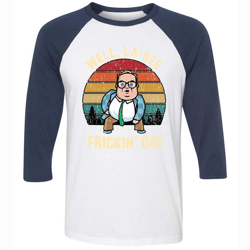 La-Dee-Frickin-Da - White/Navy - 8