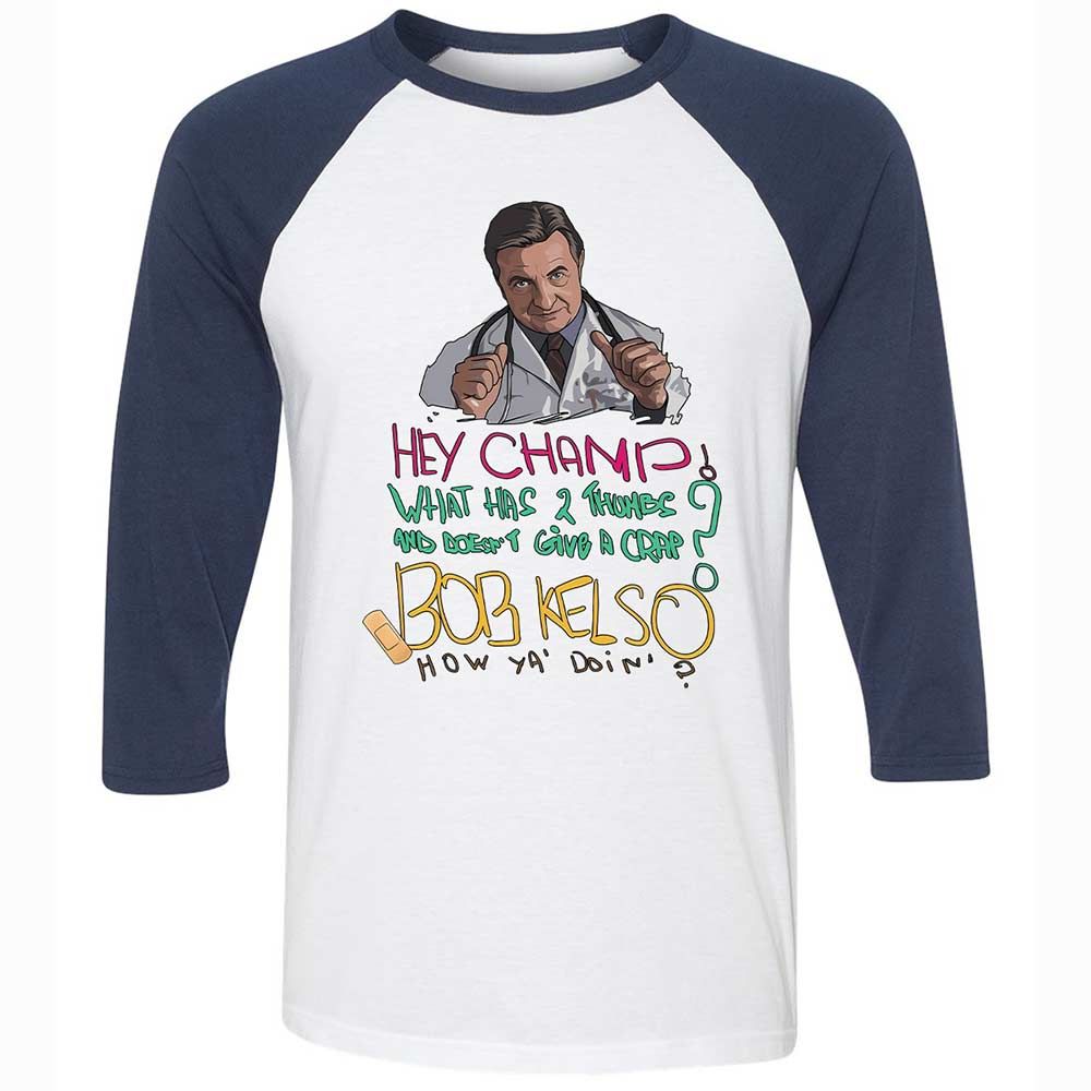 Unisex 3/4 Baseball Tee - ZGV8Y7CS - White/Navy - 8