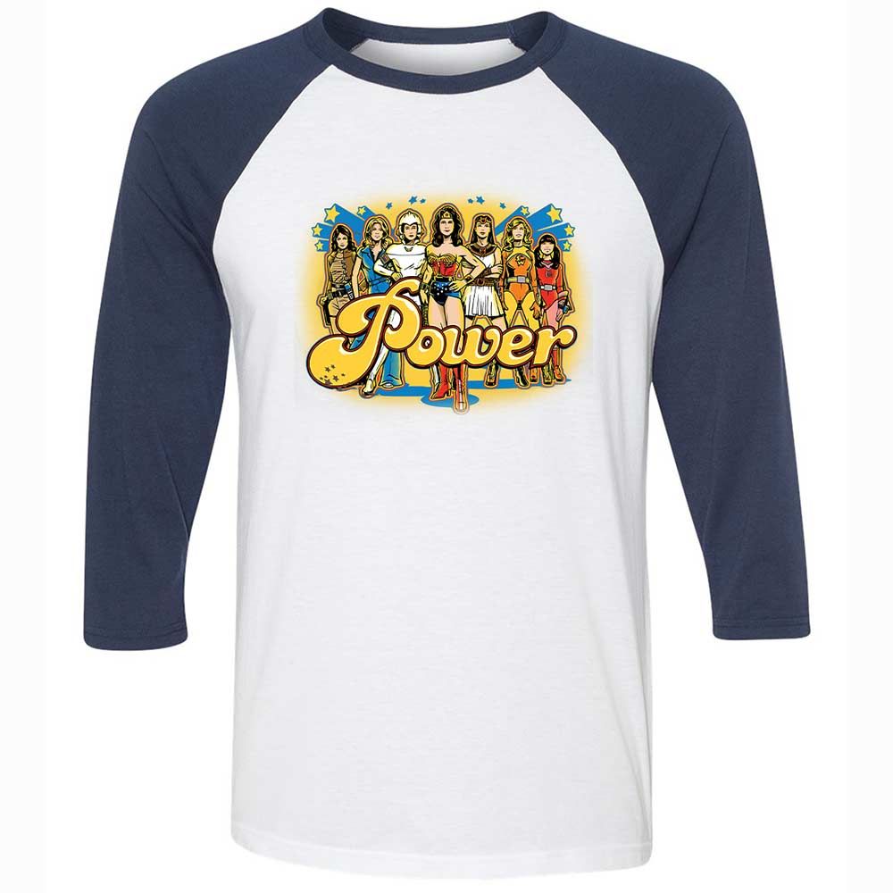 Women of 70s TV - White/Navy - 8