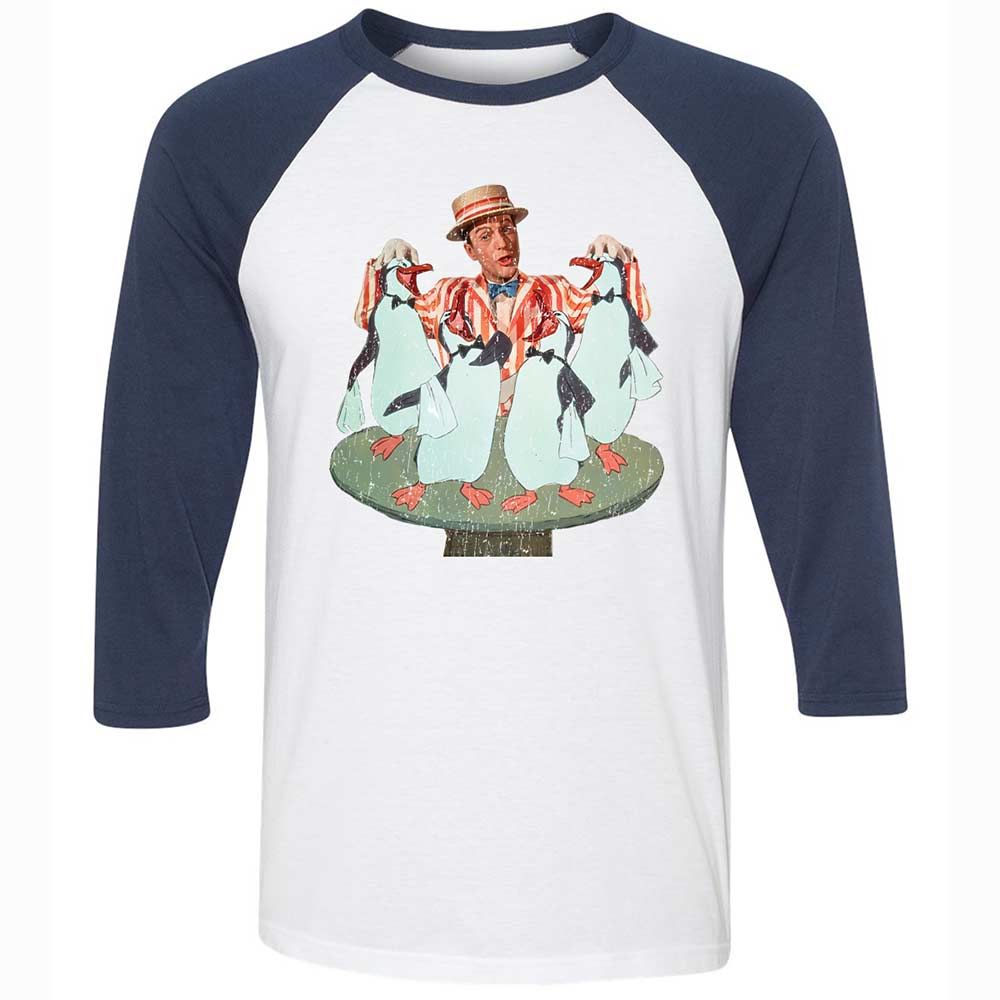 Unisex 3/4 Baseball Tee - R6H2YD4N - White/Navy - 8