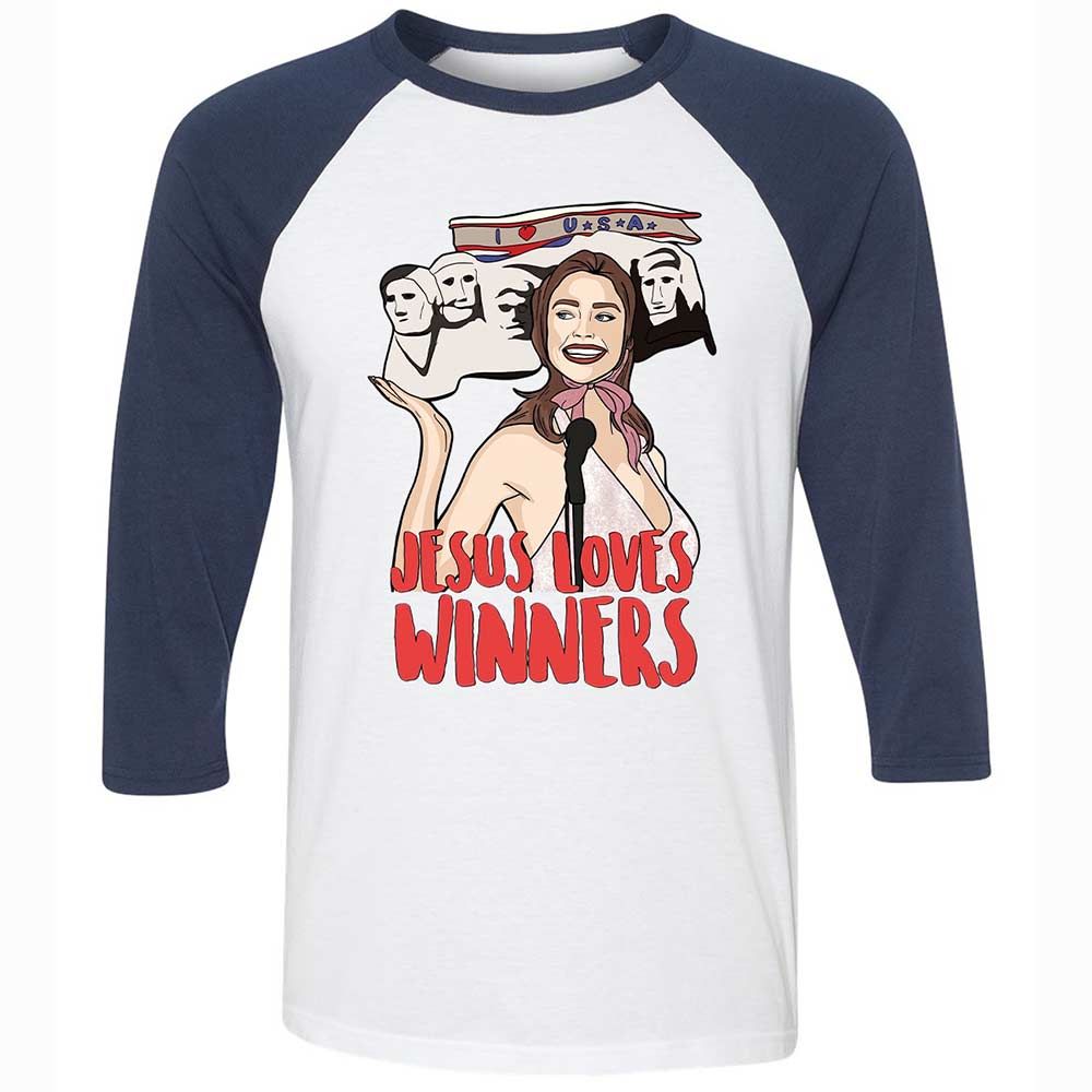 He Loves Winners - White/Navy - 8
