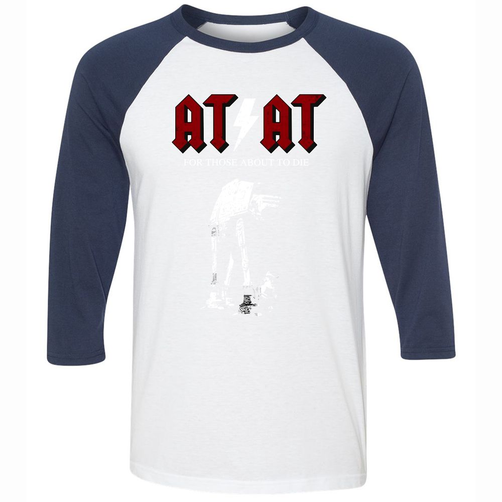 Unisex 3/4 Baseball Tee - 6UGWKATD - White/Navy - 8