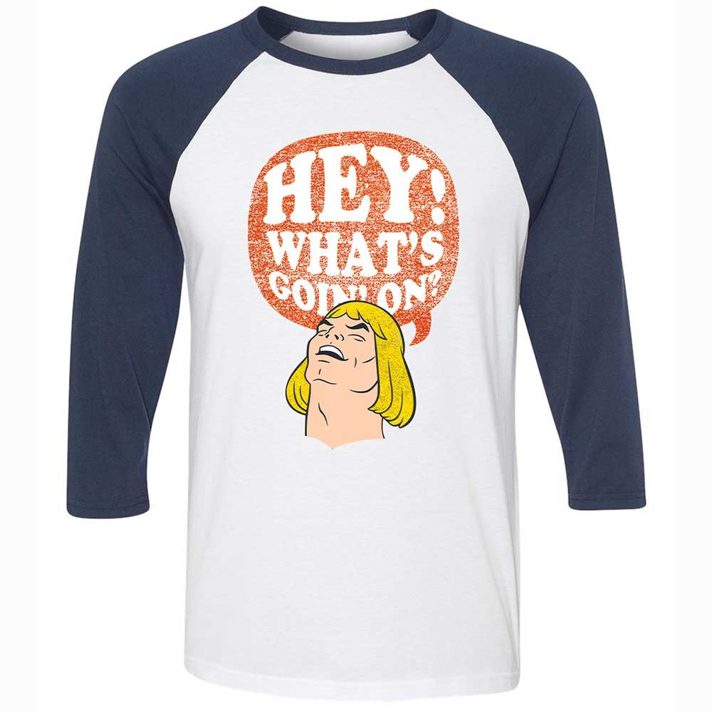 Unisex 3/4 Baseball Tee - QK6ZXC3W - White/Navy - 8