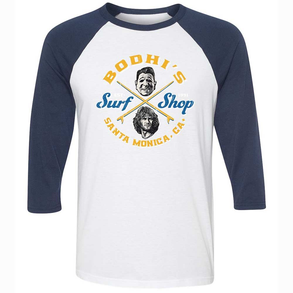 Unisex 3/4 Baseball Tee - 9TD2VPBW - White/Navy - 8