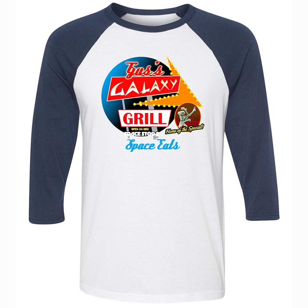 Unisex 3/4 Baseball Tee - BL7RLPRT - White/Navy - 8