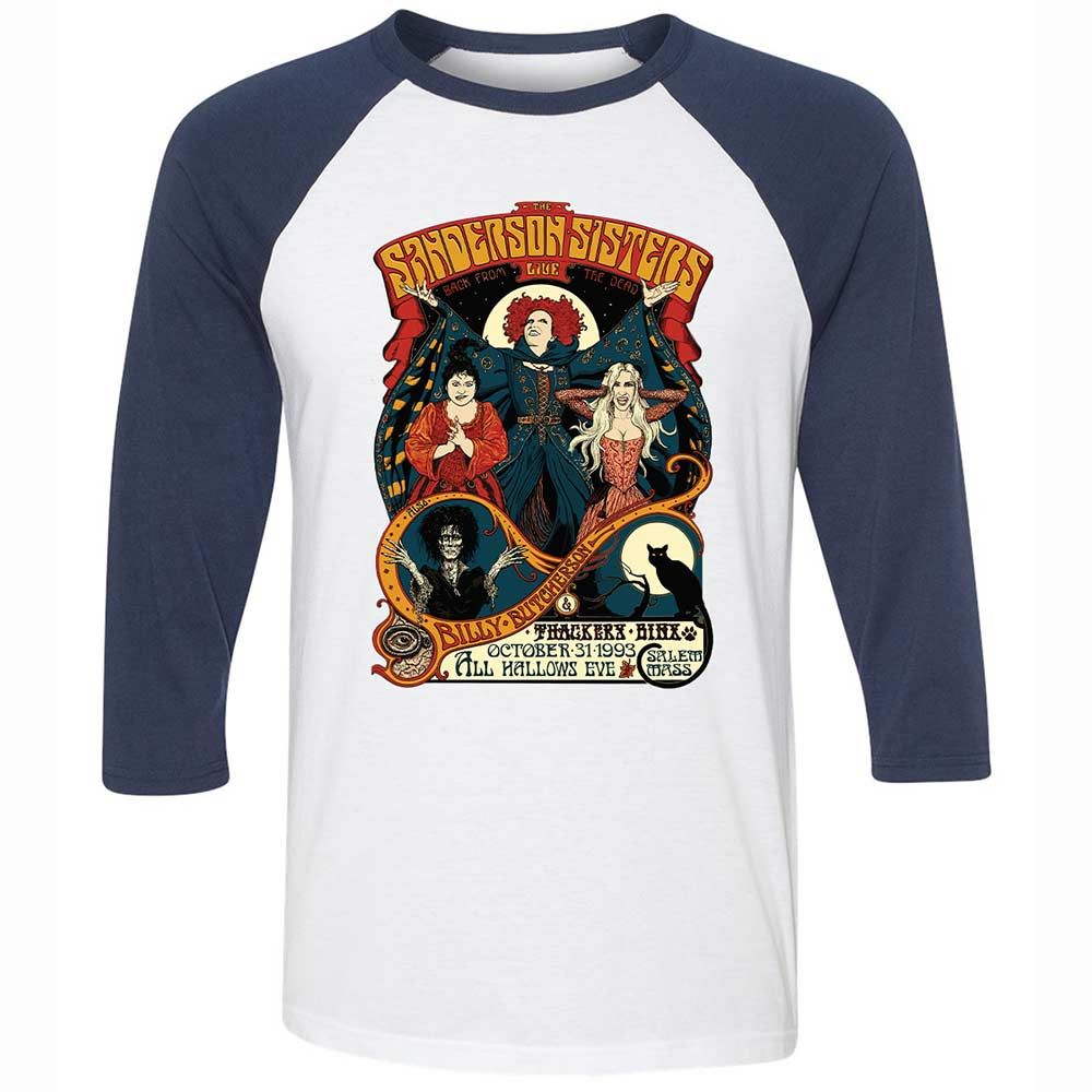 Unisex 3/4 Baseball Tee - XNDSSZ83 - White/Navy - 8