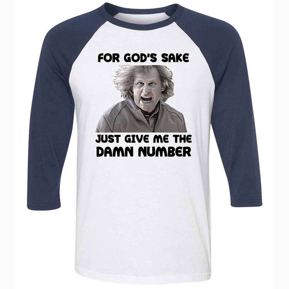 Unisex 3/4 Baseball Tee - GUUEC8G7 - White/Navy - 8