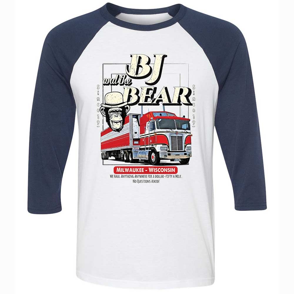 Unisex 3/4 Baseball Tee - 2X6Z6F2X - White/Navy - 8