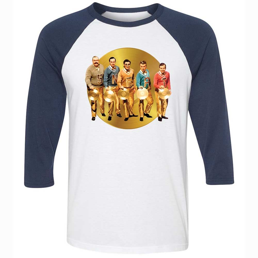 Unisex 3/4 Baseball Tee - S8DXGHAB - White/Navy - 8