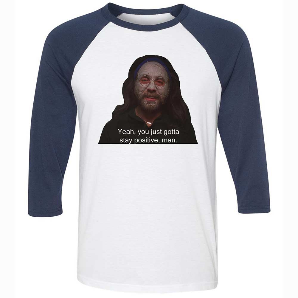 Unisex 3/4 Baseball Tee - 4ANX1L23 - White/Navy - 8