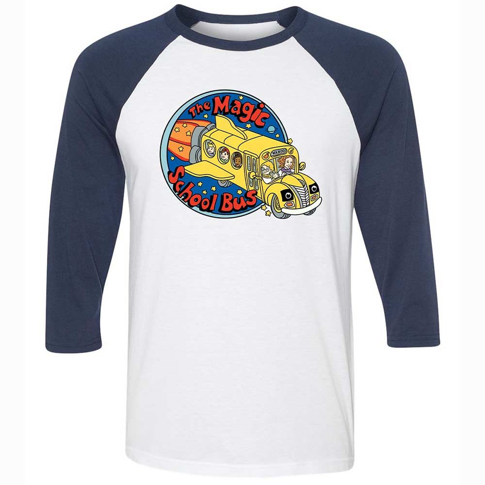 Unisex 3/4 Baseball Tee - 348BUMC6 - White/Navy - 8